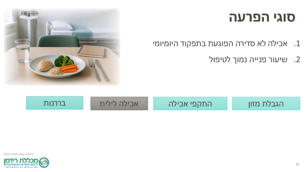 שקף אחרי - בלוקים בצבעי הפלטה החדשה ותמונה בצד